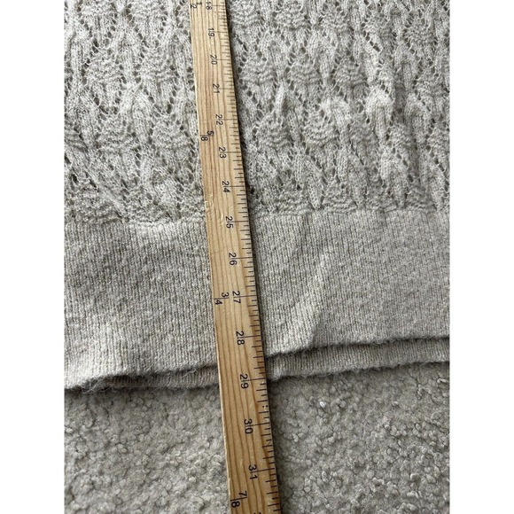 Free People Small Women Say Hello Oversized Sweater Alpaca Blend Open Knit 15-28 - Picture 8 of 10